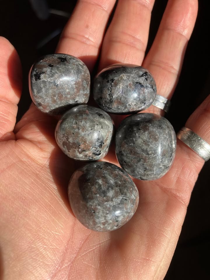 Fotografía 2 de VENTA MAYOREO: Pack 5 piezas de Yooperlita pulida (Fluorescencia bajo luz UV)
