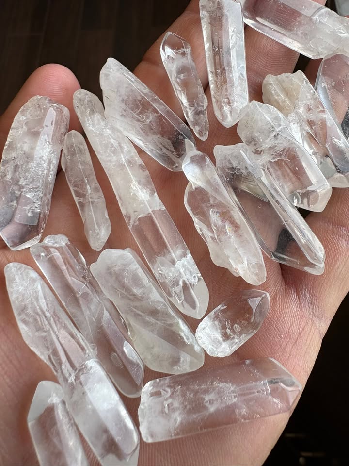 💎✨Pack 100gr. De Puntas de Cuarzo Cristal pulidas