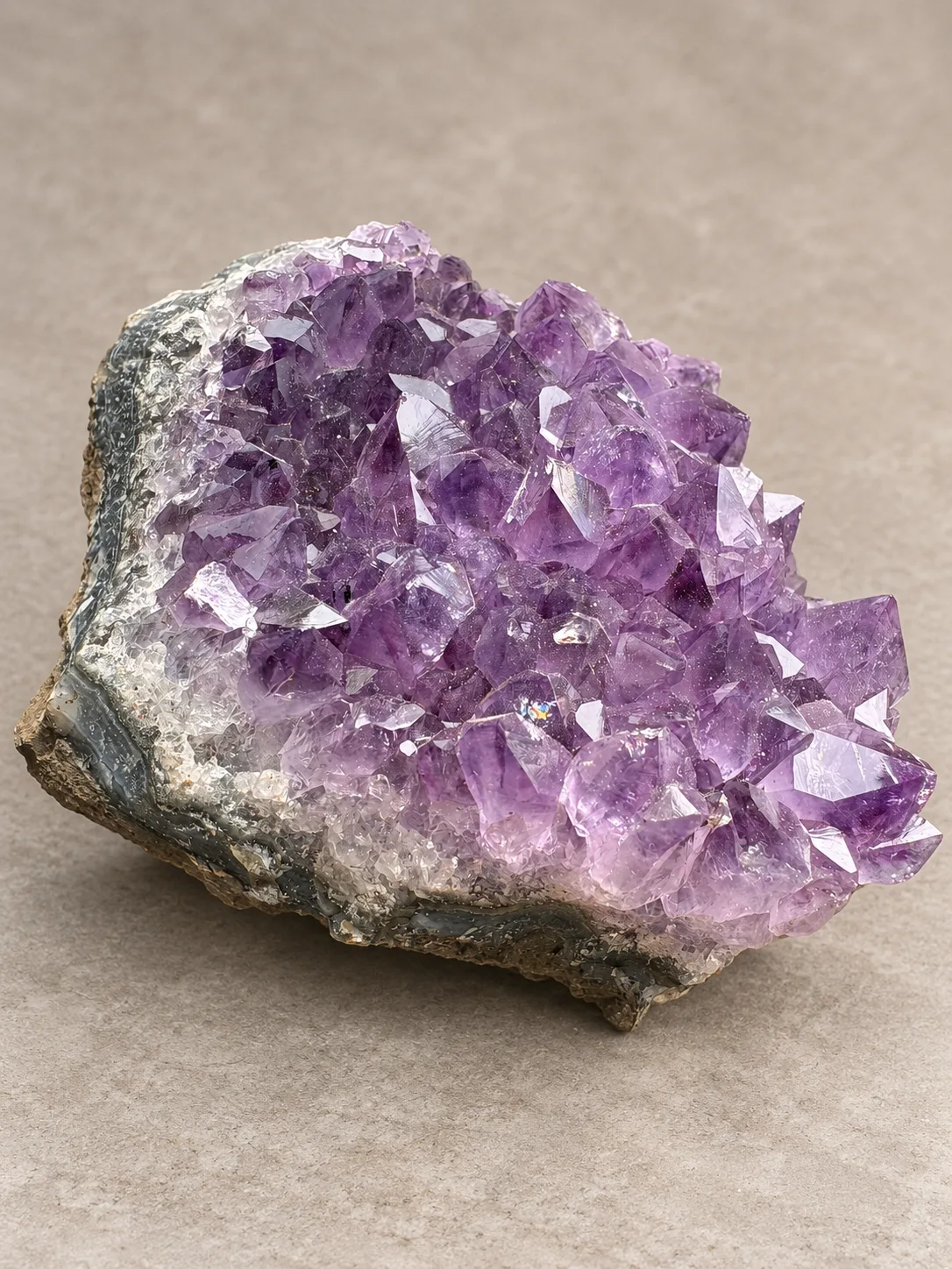 Drusa de amatista de Brasil de 8.2 cm